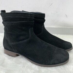Koolaburra by UGG 1096439 Women's Lorelei Black Suede Side Zip Booties Size 9